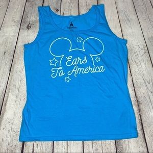Disney Aqua Tank Top- “Ears” to America